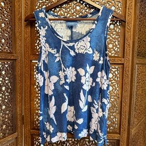 🚺 Simply Vera floral blue/pink tank top